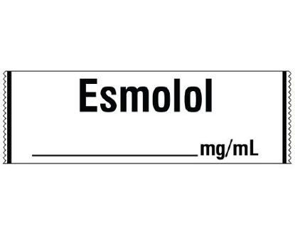 Picture of Drug Label Shamrock Anesthesia Label Esmolol___mg/mL White 1/2 X 1 InchSA-3230
