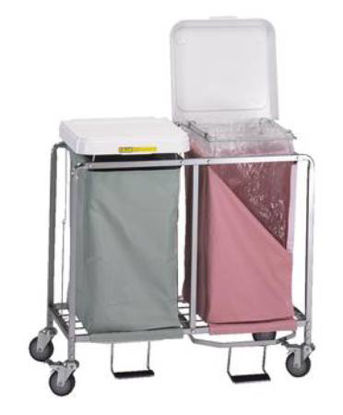 Picture of Double Hamper with Bags 4 Casters 30 to 35 gal.674GM
