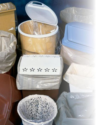 Picture of Trash Bag LK® 15 gal. White LLDPE 10 Mic. 24 X 32 Inch Flat PackALL33CS