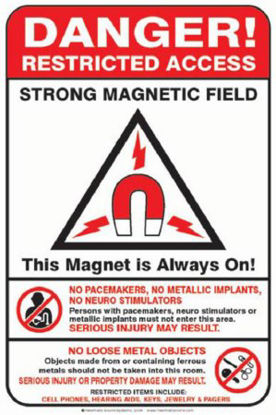 Picture of Wall Sign Caution Danger Restricted AccessMRWSE