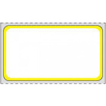Picture of Blank Label Thermal Label White, Yellow Paper 1-1/4 X 2-1/4 InchTHERMDYB18