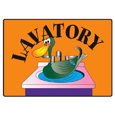 Picture of Door / Wall Sign Facility Clinton™ LavatoryEX27