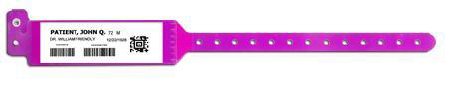 Picture of Identification Wristband Sentry® Bar Code LabelBand® Barcoded Band Permanent Snap Without Legend5080-16-PDM