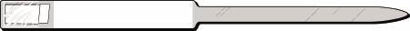 Picture of Identification Wristband Soft-Lock® Uni-Print® Laser Print Adhesive Closure Without Legend625-43-PDJ