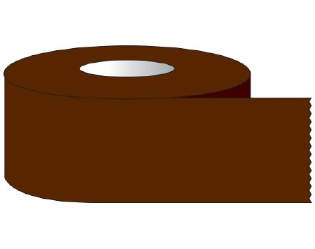 Picture of Blank Label Tape Shamrock Multipurpose Label Brown Tape 1/2 X 500 InchST-12-23