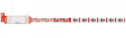 Picture of Identification Wristband Securline® Bloodband Permanent Snap Barcode2437-16-PDB