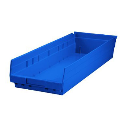 Picture of Shelf Bin Health Care Logistics® Blue Industrial Grade Polymers 4 X 8-3/8 X 23-5/8 Inch1459B