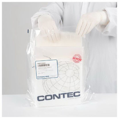Picture of Cleanroom Wipe Contec™ Amplitude™ Kappa™ ISO Class 5 White Sterile Rayon / Polyester 12 X 12 Inch Disposable19120818