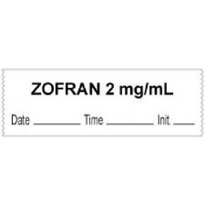 Picture of Drug Label PDC® Anesthesia Label Zofran 2mg/mL Date_Time_Int White 1/2 X 1 Inch59727047