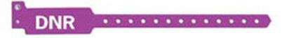Picture of Identification Wristband with Shield Sentry® Superband® Alert Bands® Alert Band Permanent Snap DNR5075-33-PDM