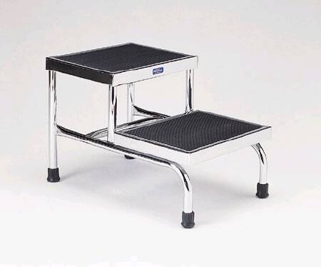 Picture of Step Stool 2-Steps Chrome Plated Steel 8 / 16 Inch Step HeightP-18