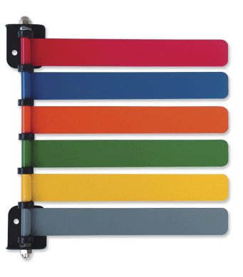 Picture of Exam Room Signal Flag Wall Mount 1 Flag 8 Inch291725-GRY