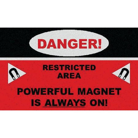 Picture of Message Floor Mat 3 X 5 Foot Black / Red / WhiteDCFM