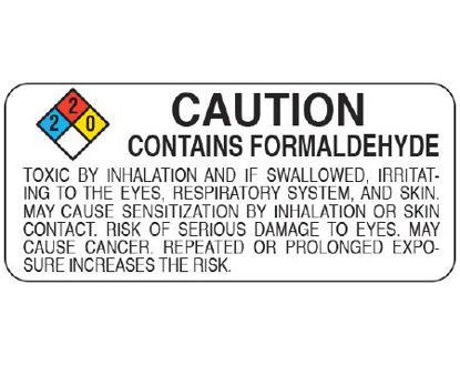 Picture of Pre-Printed Label Shamrock Warning Label White Litho Paper Symbol / Diagram Black Biohazard 1 X 2-1/4 InchUPCR-33