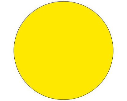 Picture of Blank Label Shamrock Label Dot Yellow Litho Paper 3/4 DiameterSDL-75R-2