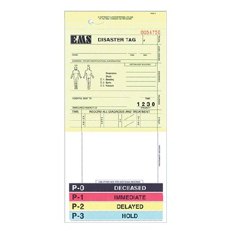 Picture of Triage Tag Mettag® For Emergency Sites Beige 50 per Pack9201