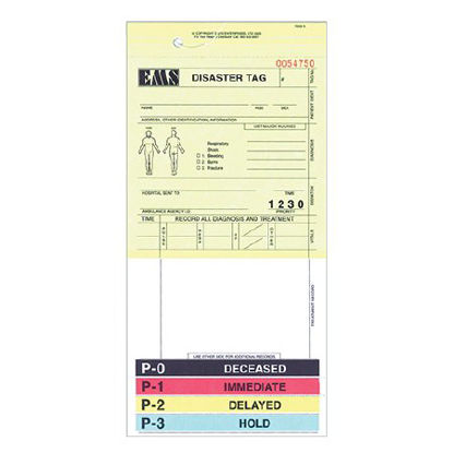 Picture of Triage Tag Mettag® For Emergency Sites Beige 50 per Pack9201