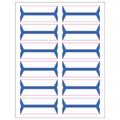 Picture of Blank Label Tape Multipurpose Label Azure Blue 3/4 X 3-1/2 Inch49401