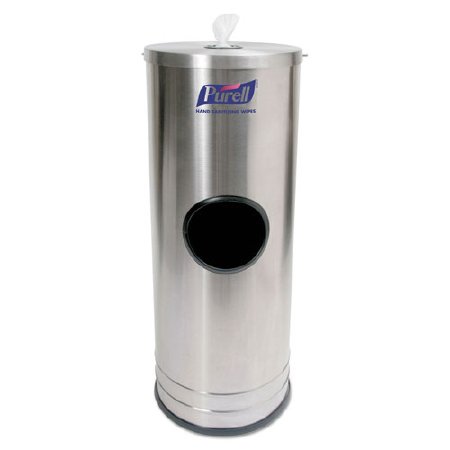 Picture of Wipe Dispenser Purell® Silver Stainless Steel Center Pull 800 Count Floor45KE73