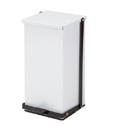 Picture of Trash Can Premium 8 gal. Rectangular White Steel Step OnTP-32W