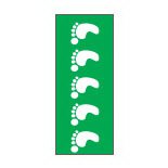 Picture of Blank Label Tape Key Surgical® Instructional Label Green, White Vinyl 1/4 InchT-713-03