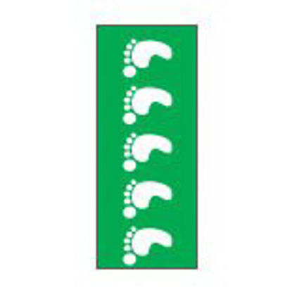 Picture of Blank Label Tape Key Surgical® Instructional Label Green, White Vinyl 1/4 InchT-713-03