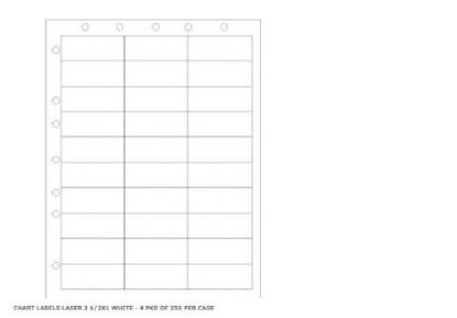 Picture of Blank Label pdc® Chart Tab White Paper 1 X 2-1/2 InchWBW-AX51