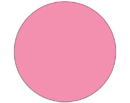 Picture of Blank Label Shamrock Label Dot Pink Litho Paper 3/4 DiameterSDL-75R-11