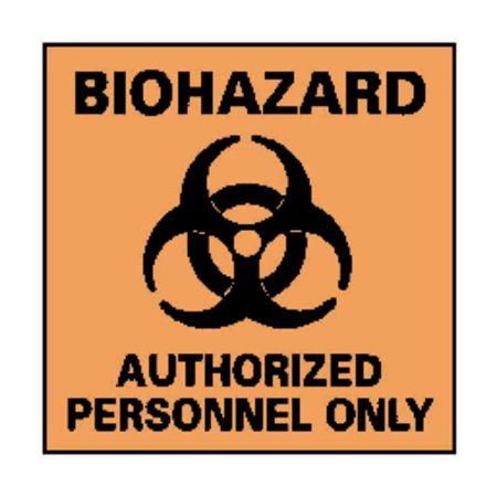 Picture of Door Sign Caution National Marker™ Biohazard Authorized Personnel Only18999777