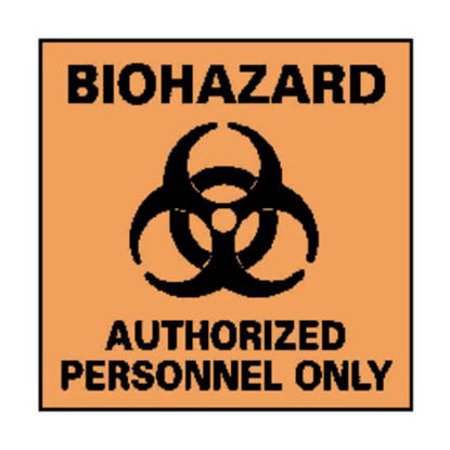 Picture of Door Sign Caution National Marker™ Biohazard Authorized Personnel Only18999777