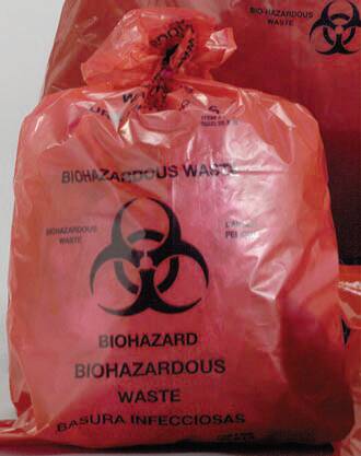Picture of Infectious Waste Bag Ultra-Tuff™ Red Bag High Performance Resin 40 X 46 Inch45-43