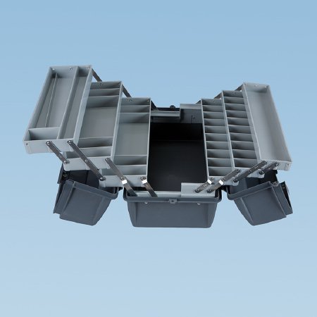 Picture of Emergency Box Dark Gray 10-3/4 X 11-3/8 X 18-1/2 Inch1808