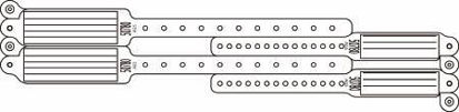 Picture of Identification Wristband Speedi-Print® Veri-Color® Write On Band Permanent Snap Without Legend324S-18-PDL
