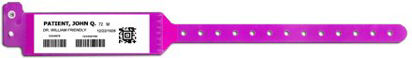 Picture of Identification Wristband Sentry® Bar Code LabelBand® Barcoded Band Permanent Snap Without Legend5080-14-PDM