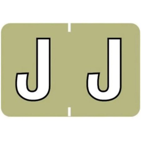 Picture of Pre-Printed Label Barkley® Chart Tab Green Laminated J J White Alpha Series 19 X 1-1/2 Inch901-34127