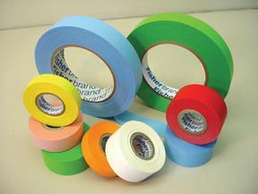 Picture of Blank Label Tape Barkley® Colored Identification Tape White Paper 1-1/2 Inch X 14 Yard15958