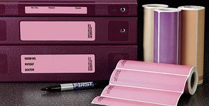 Picture of Pre-Printed Label Communication Fill In Brown Paper Room No_Paitent_Doctor_ Black Patient Information 1-3/8 X 5-3/8 Inch5033-14