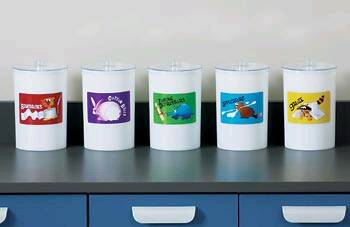 Picture of Sundry Jar Clinton Kids™ 4-3/8 X 6-1/2 Inch Plastic Opaque 4-3/8 X 6-1/2 InchT-66