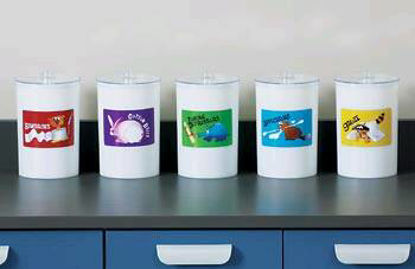 Picture of Sundry Jar Clinton Kids™ 4-3/8 X 6-1/2 Inch Plastic Opaque 4-3/8 X 6-1/2 InchT-66