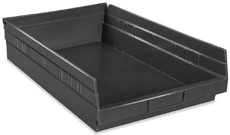 Picture of BIN, SHELF PLAS BLK 11"X18"X4"(9/CT)S-19945BL