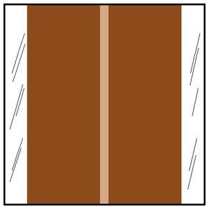 Picture of Blank Label COL'R'TAB® Chart Tab Brown Paper 1-1/2 X 1-1/2 Inch11611