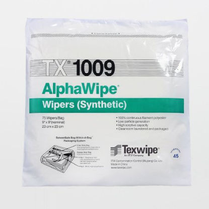 Picture of Cleanroom Wipe AlphaWipe® White NonSterile Polyester 9 X 9 Inch DisposableTX1009B