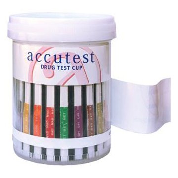 Picture of Drugs of Abuse Test Accutest® 6-Drug Panel AMP, COC, mAMP/MET, OPI, PCP, THC Urine Sample 25 TestsDS87S625