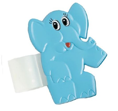 Picture of Stethoscope ID Tag Pedia Pals Elephant Blue 1 X 2 Inch ABS Plastic 50 per Case100074