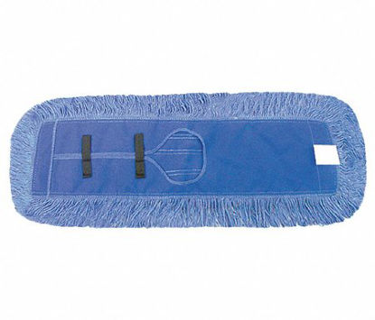 Picture of Dust Mop Pad ABCO Looped-end Blue Cotton / Polyester ReusableDM-26548B-EA