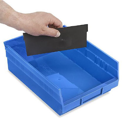Picture of DIVIDER, BIN SHELF PLAS BLK 8 1/2"X4" (50/PK)S-13398D