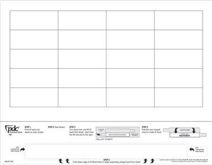 Picture of Identification Wristband with Extender DataMate®9200-00-PDR