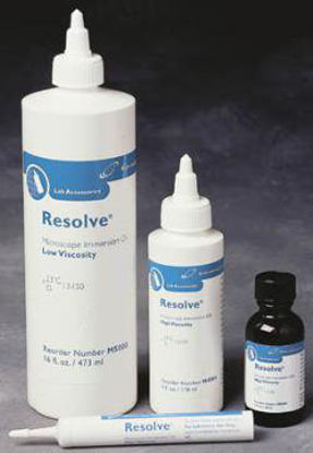Picture of Immersion Oil Resolve® 16 oz, Clear, Colorless, Low Viscosity Oil Immersion Microscope Objectives1236519
