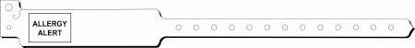 Picture of Identification Wristband Sentry® SuperBand® Alert Band Permanent Snap Allergy Alert5052-33-PDJ