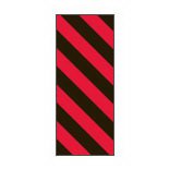 Picture of Pre-Printed Label Key Surgical® Multipurpose Label Black / Red Tape Stripes Patterned 1/4 InchT-320-0904